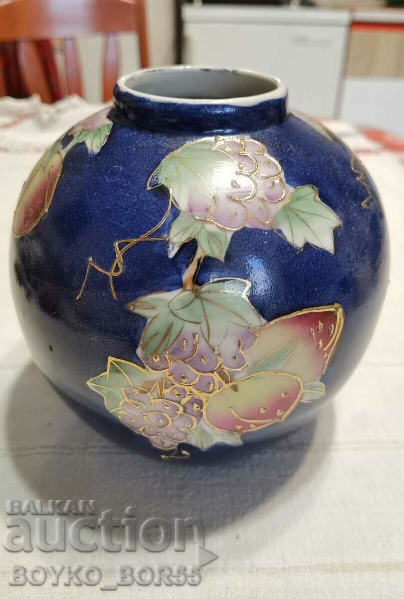 Original Antique Japanese Vase SATSUMA Satsuma Roosters
