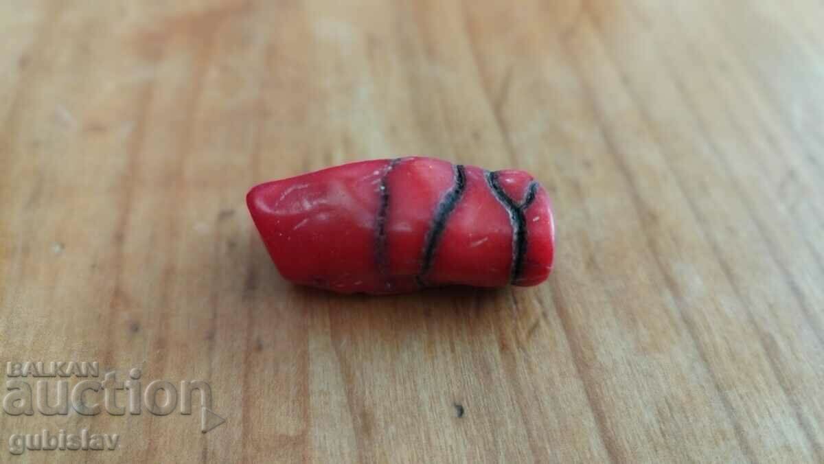 Pendant, jewelry, real red coral, piece, 4 cm.