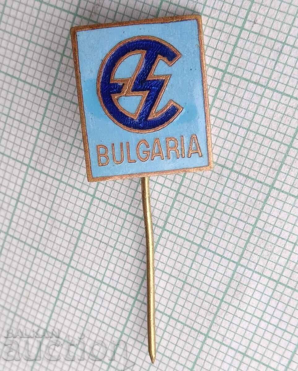 11230 Badge - Elprom Bulgaria - bronze enamel