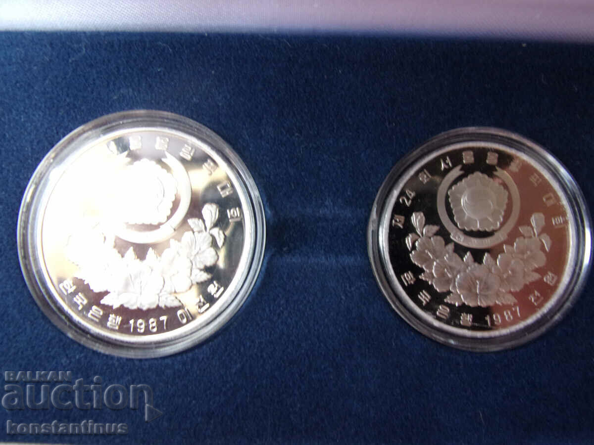 Livrarea Korea Olympic Lot 1987 UNC PROOF Rar