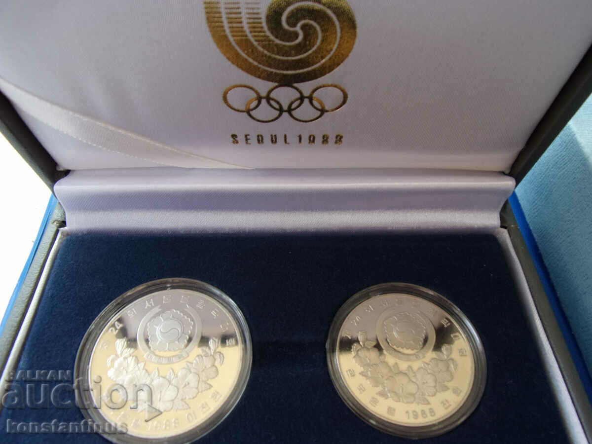 Korea Olympic Lot 1988 UNC PROOF Rar - 5