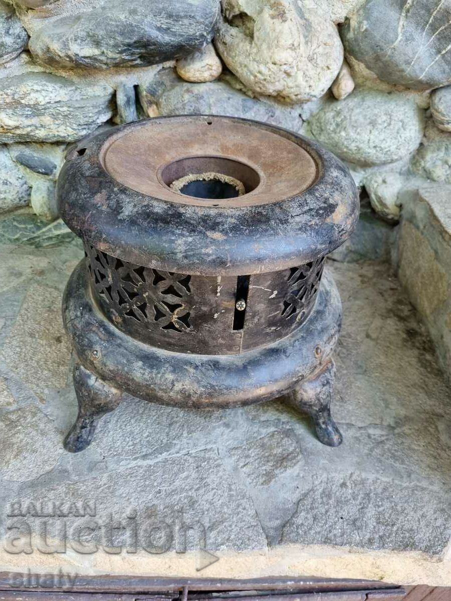 Old gas stove and lamp