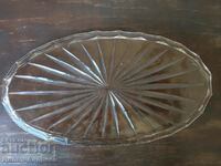 Solid glass tray