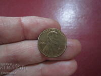 2011 год САЩ  1 цент