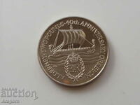 Moneda Alderney - 2 lire 1992; Alderney, Alderney