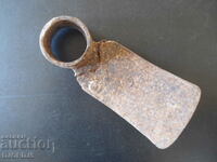 Old forged tool, chapa, riveted