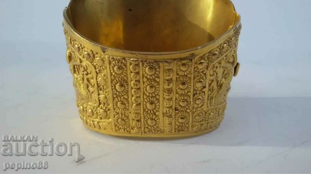 Παράδοση Παλιό ορειχάλκινο βραχιόλι Βουδισμός / Θιβέτ