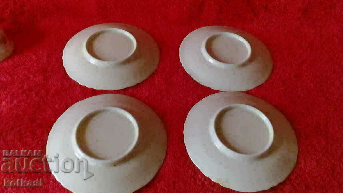Star Porcelain 3 pcs Mocha cups saucers Germany marked - 6 Star Porcelain 3 pcs Mocha cups saucers Germany marked - 6