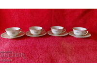 Old Porcelain cups and plates Germany marked