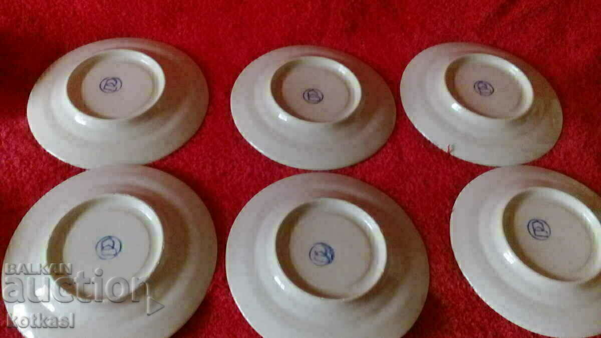 Old porcelain coffee set bowl bowl 6 pcs. Baba Vida Vidin - 7