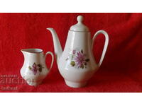 Old social porcelain jug marked milk jug