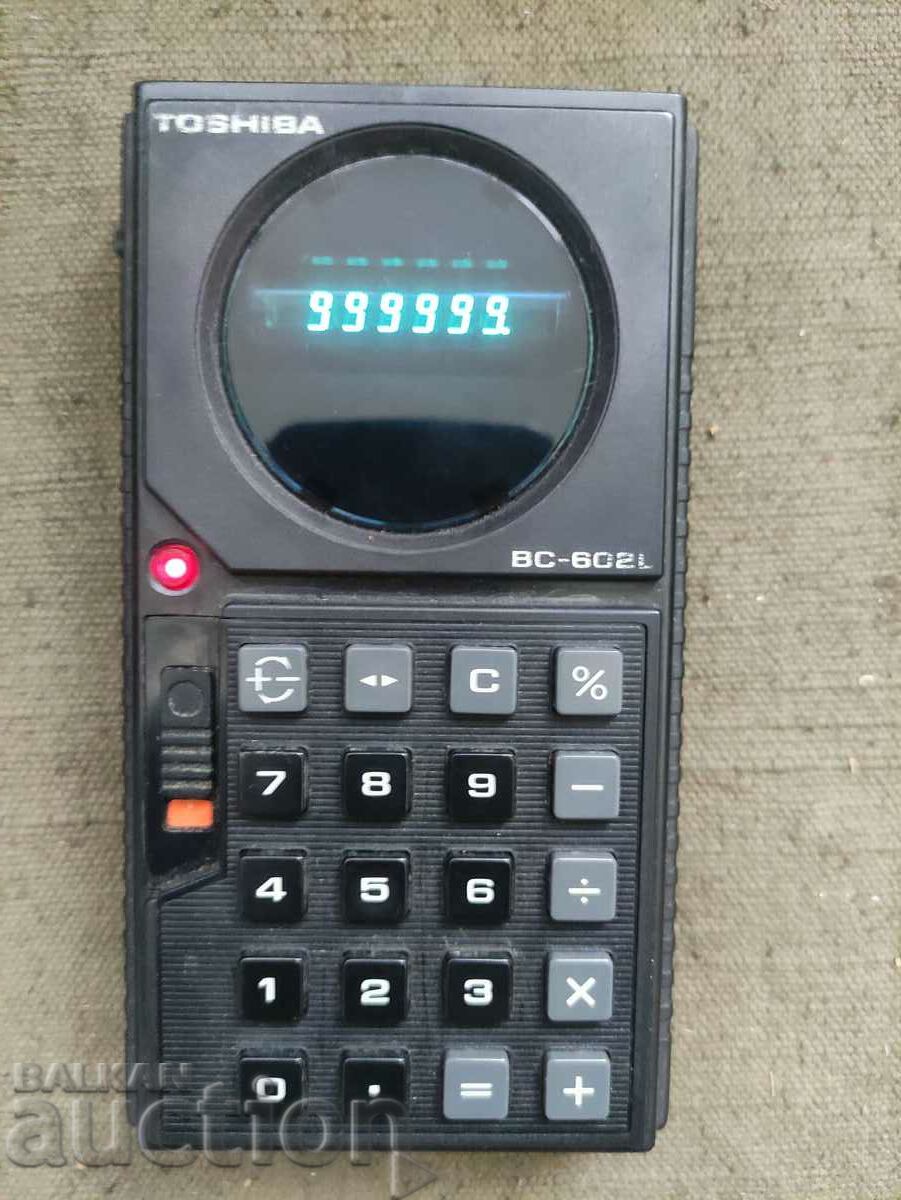 old Toshiba BC-602L calculator