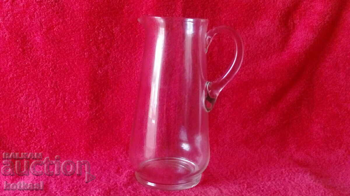 Old glass jug for Water and / or Wine