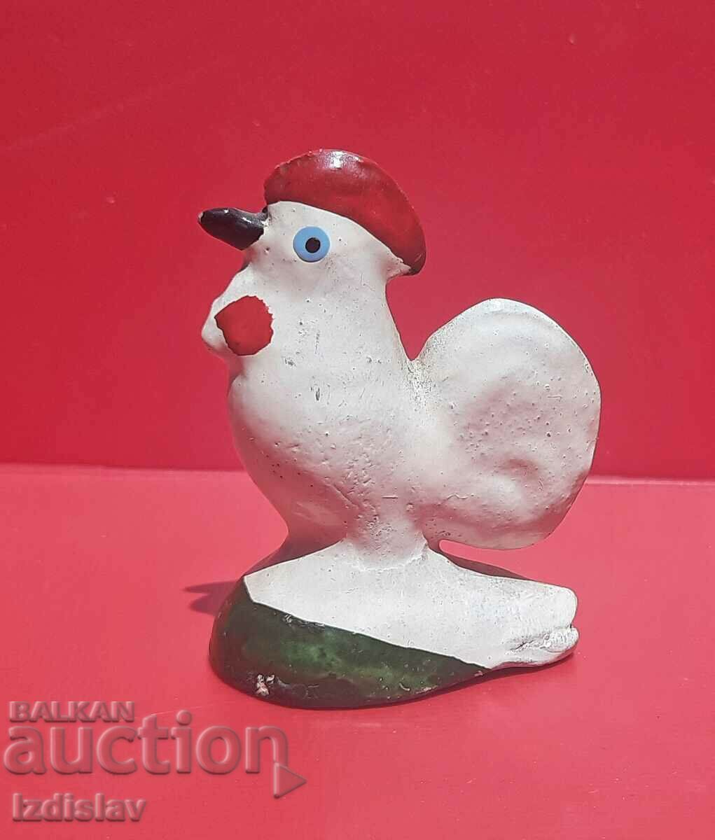 Old ceramic Ucarina rooster