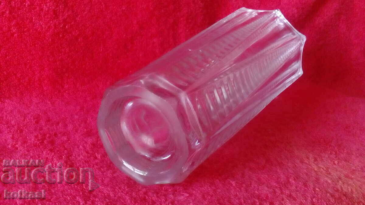 Παλιό συμπαγές γυάλινο βάζο - 5 Παλιό συμπαγές γυάλινο βάζο - 5