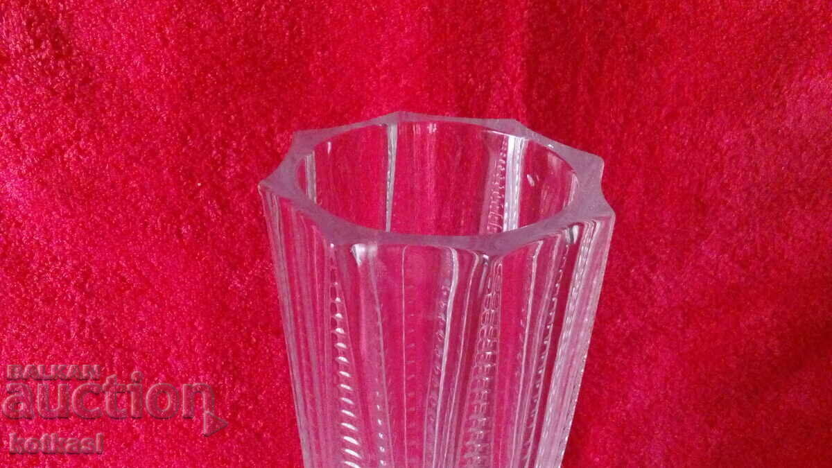 Παλιό συμπαγές γυάλινο βάζο - 6 Παλιό συμπαγές γυάλινο βάζο - 6