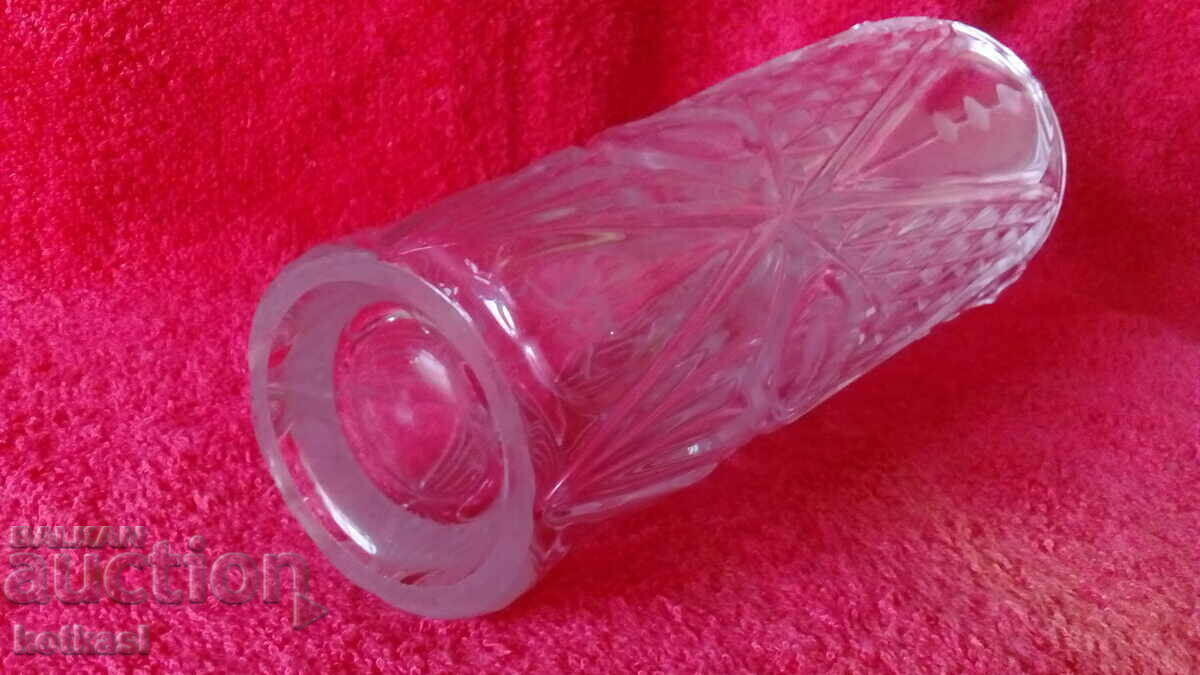 Old solid Crystal Glass Vase - 7 Old solid Crystal Glass Vase - 7