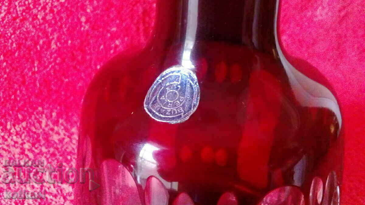 Auction Old Canna Grapha Colored glass LUX PERLA BUZAU Auction Old Canna Grapha Colored glass LUX PERLA BUZAU