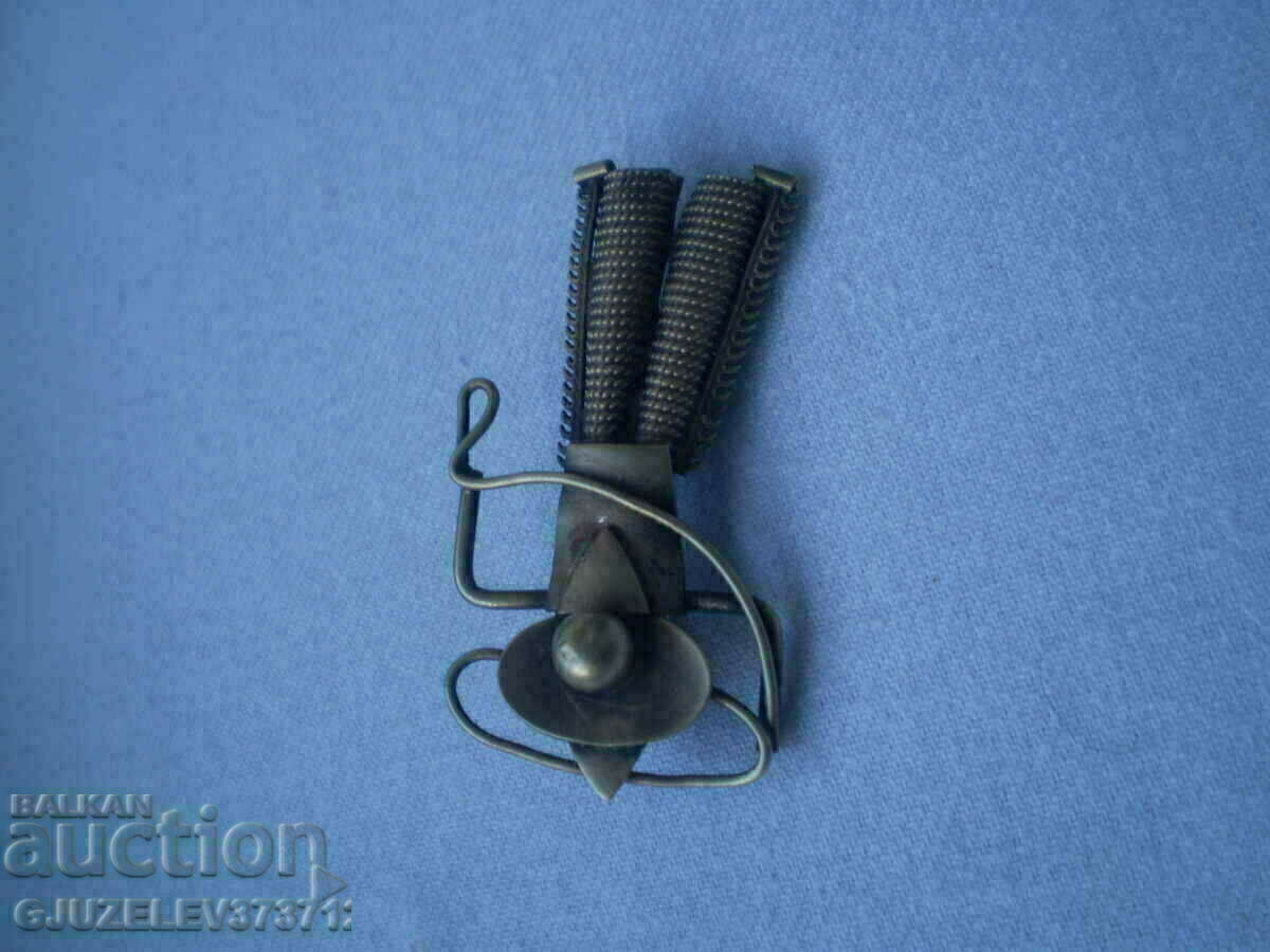 Auction rare handmade brass brooch Auction rare handmade brass brooch