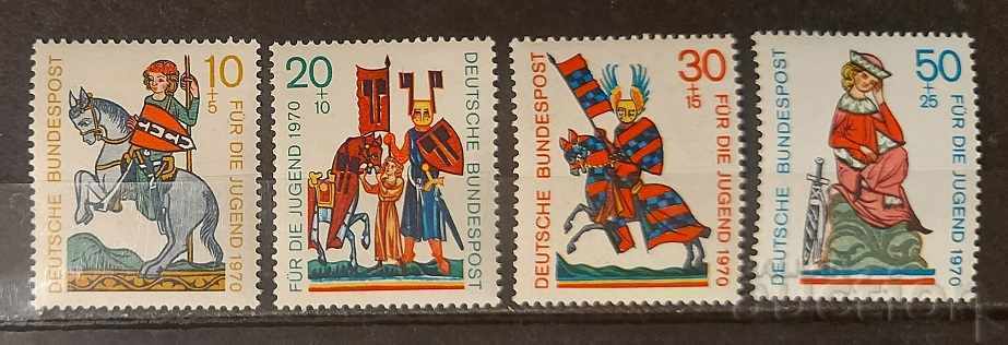 Germany 1970 Medieval Singers / Horses MNH
