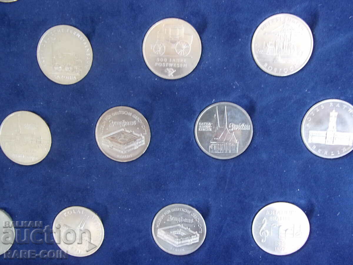 RS(38) GDR Set 24 x 5 Timbre 1969-90 cu certificate UNC Rare - 6