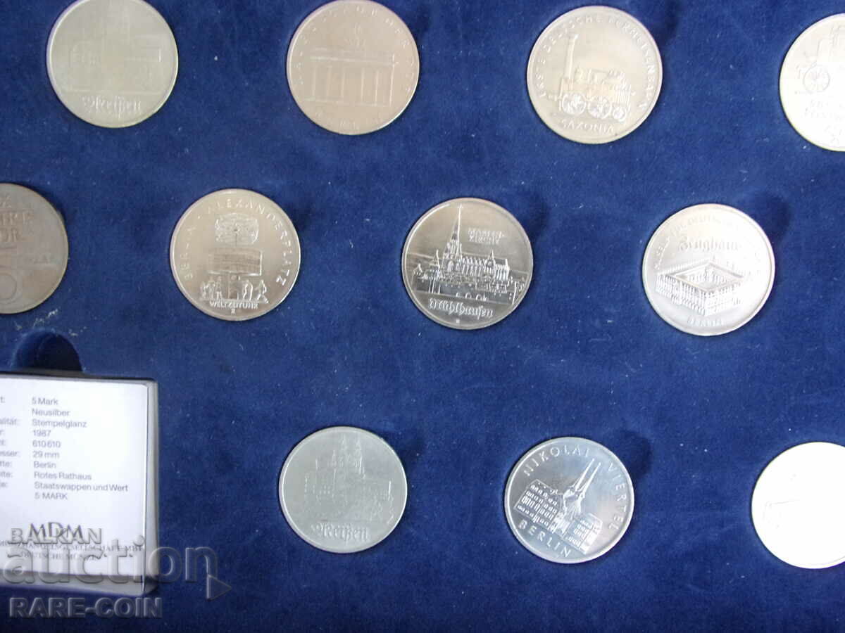 RS(38) GDR Set 24 x 5 Timbre 1969-90 cu certificate UNC Rare - 7