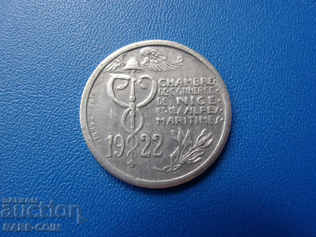 RS(38) Nice 10 Centime 1922 Rar cu preț € 12.78 | 25.00 BGN