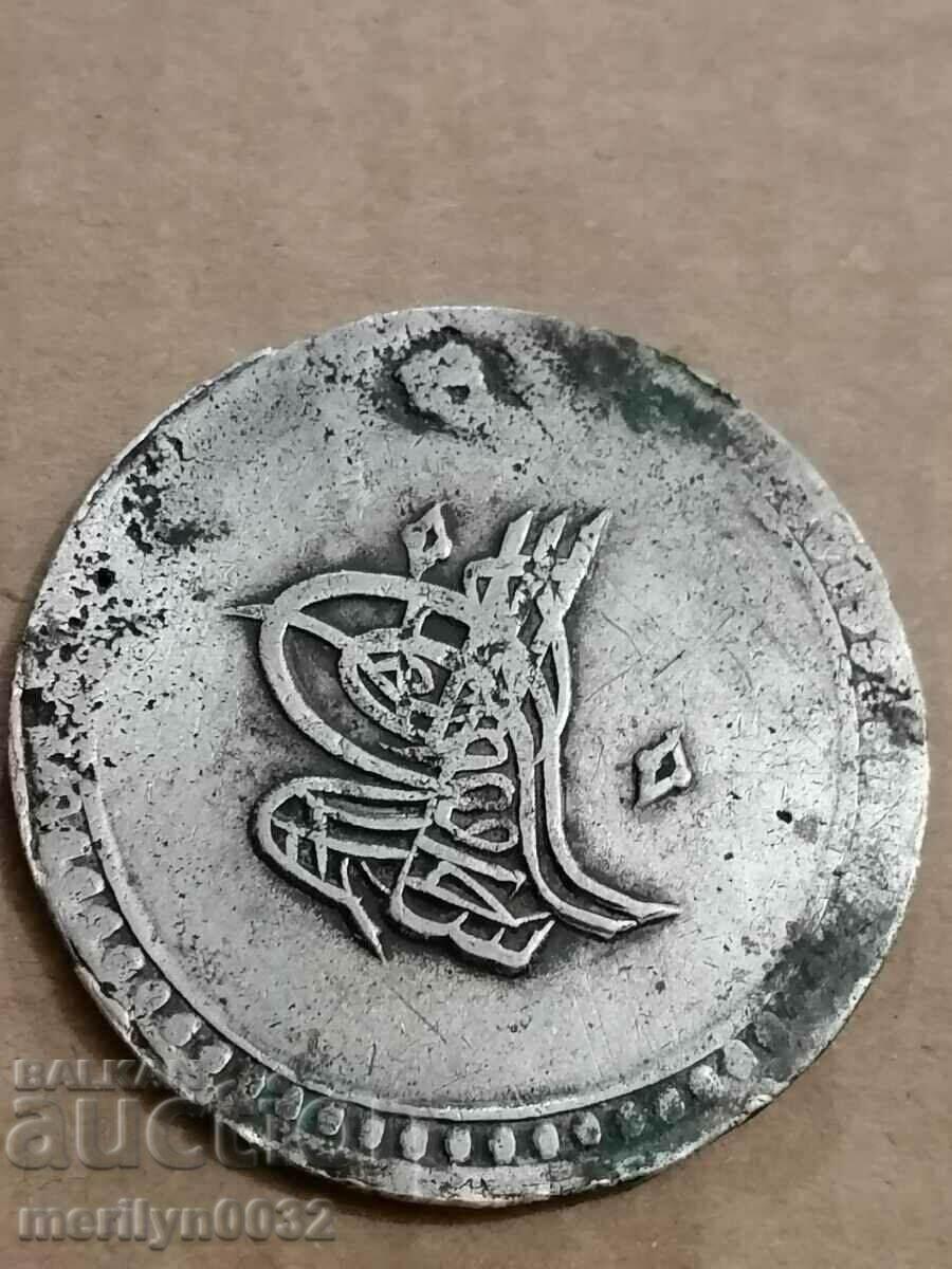 Ottoman silver coin 24.1 grams silver 465/1000 1203 year with price € 50.06 | 97.91 BGN