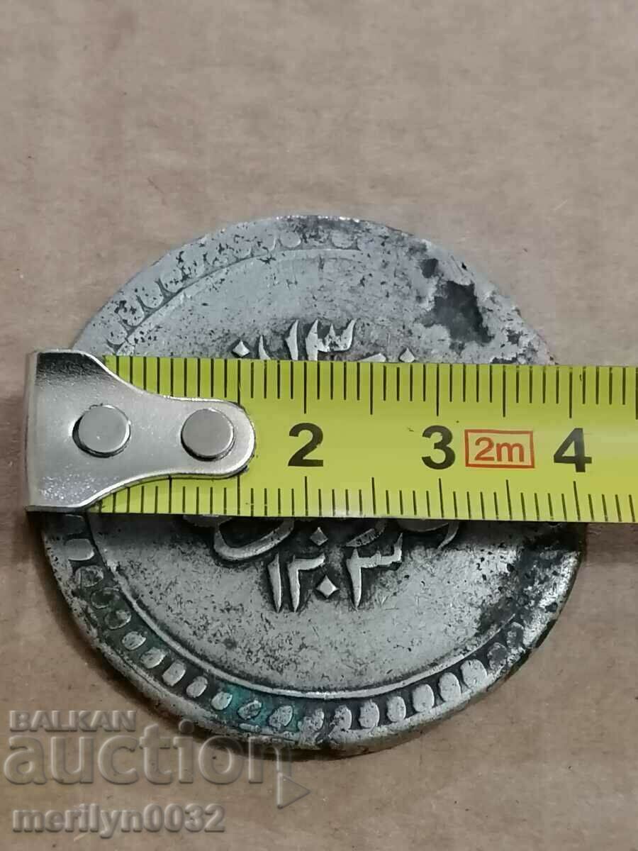 Auction Ottoman silver coin 24.1 grams silver 465/1000 1203 year Auction Ottoman silver coin 24.1 grams silver 465/1000 1203 year