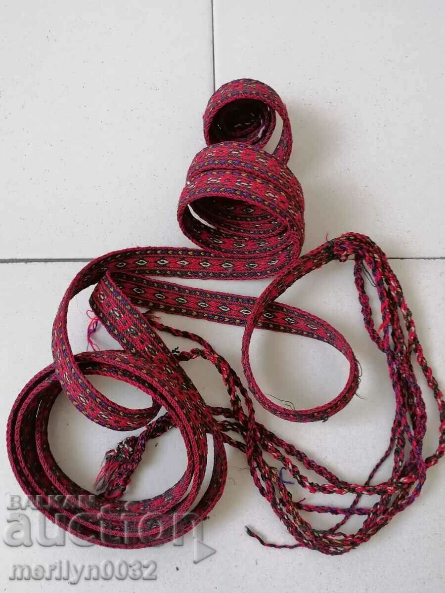 Licitație Centura veche tesuta manual inceputul secolului XX, costum Licitație Centura veche tesuta manual inceputul secolului XX, costum