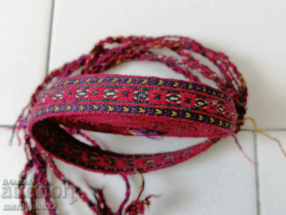 Centura veche tesuta manual inceputul secolului XX, costum - 5 Centura veche tesuta manual inceputul secolului XX, costum - 5