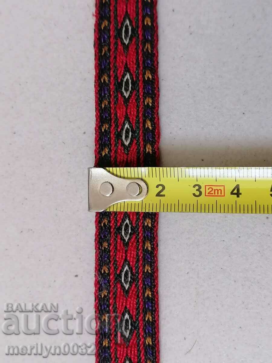 Centura veche tesuta manual inceputul secolului XX, costum - 6 Centura veche tesuta manual inceputul secolului XX, costum - 6