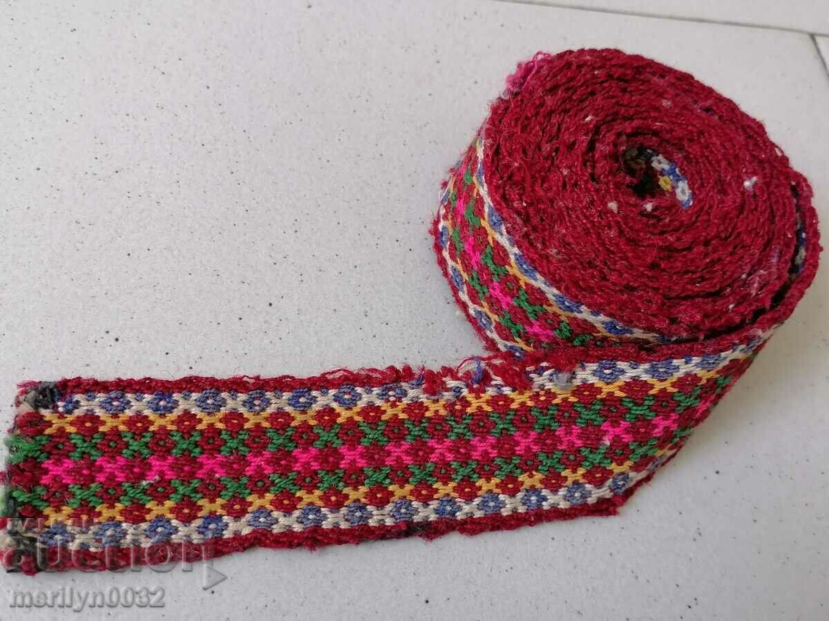 Old hand-woven belt early 20th century, costume Old hand-woven belt early 20th century, costume