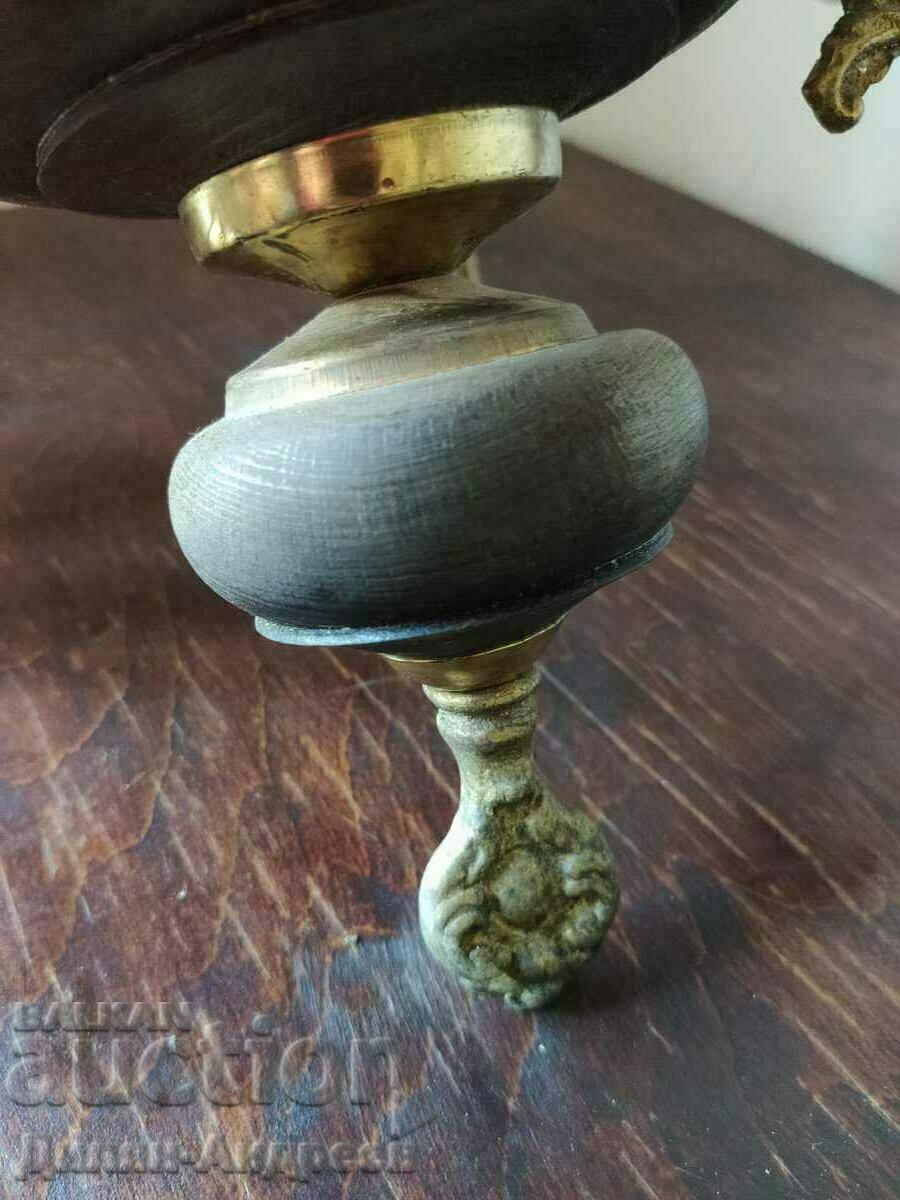 Antique 20th century chandelier with authentic glass - 5