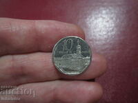 КУБА 10 центаво 2002 год