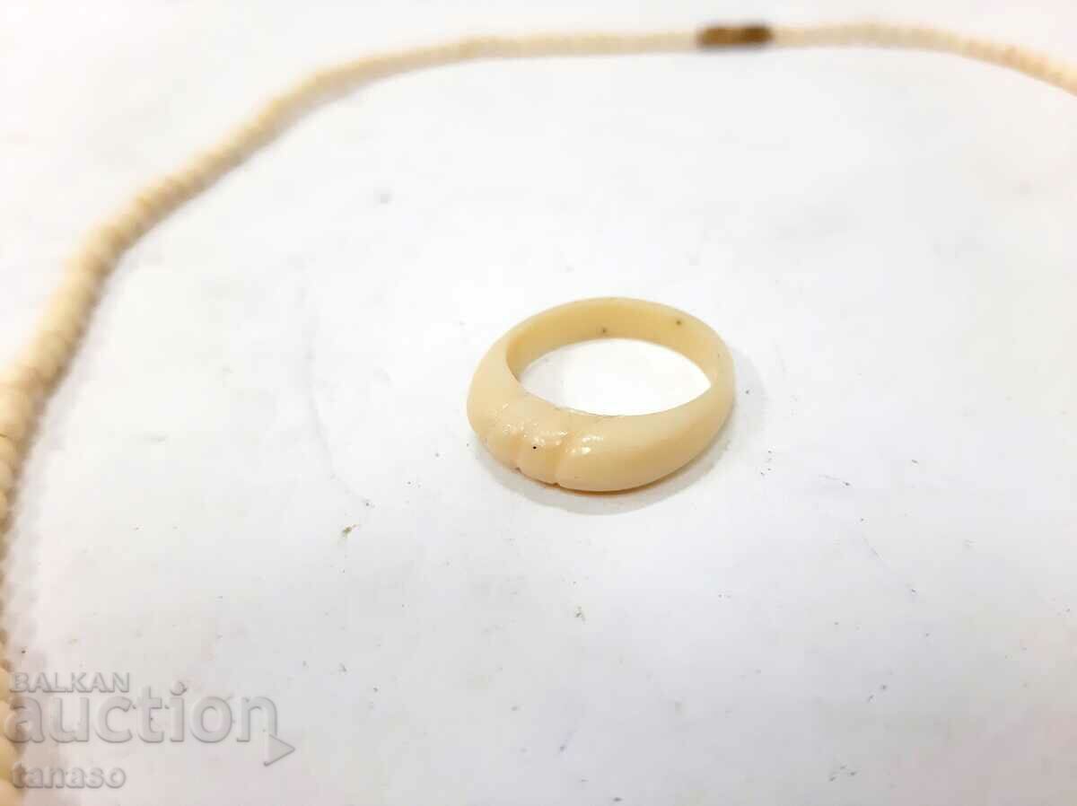 Auction Ivory necklace / necklace and ring set(6.3) Auction Ivory necklace / necklace and ring set(6.3)