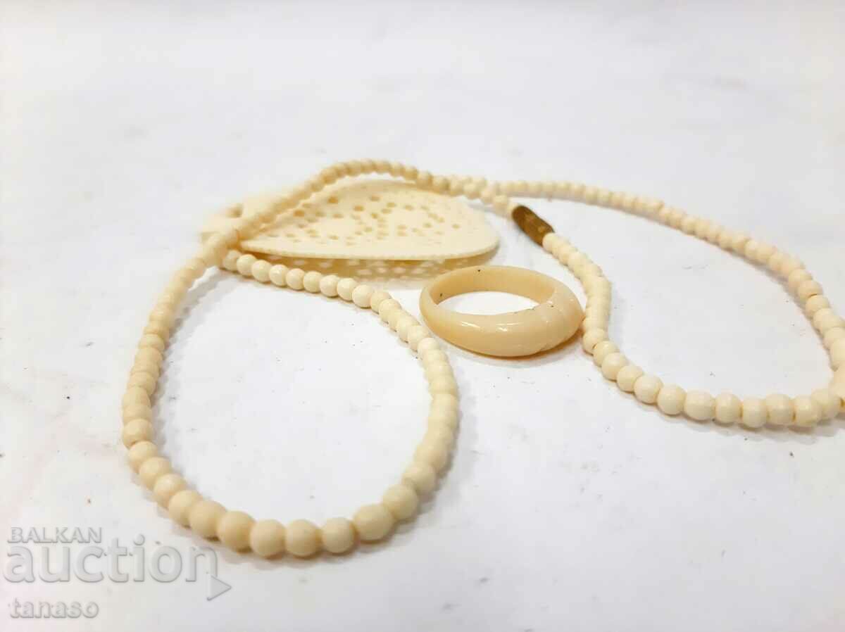 Delivery of Ivory necklace / necklace and ring set(6.3) Delivery of Ivory necklace / necklace and ring set(6.3)