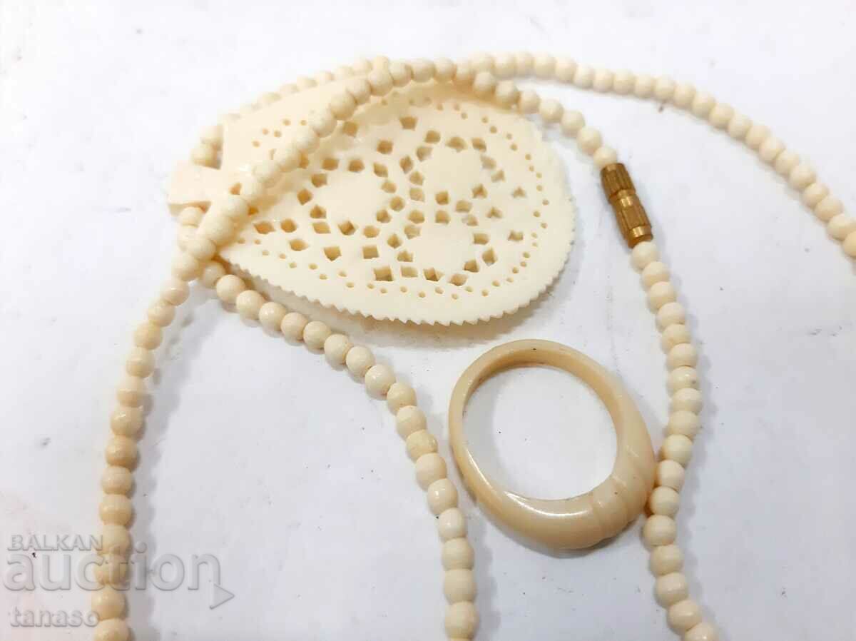 Ivory necklace / necklace and ring set(6.3) - 5 Ivory necklace / necklace and ring set(6.3) - 5