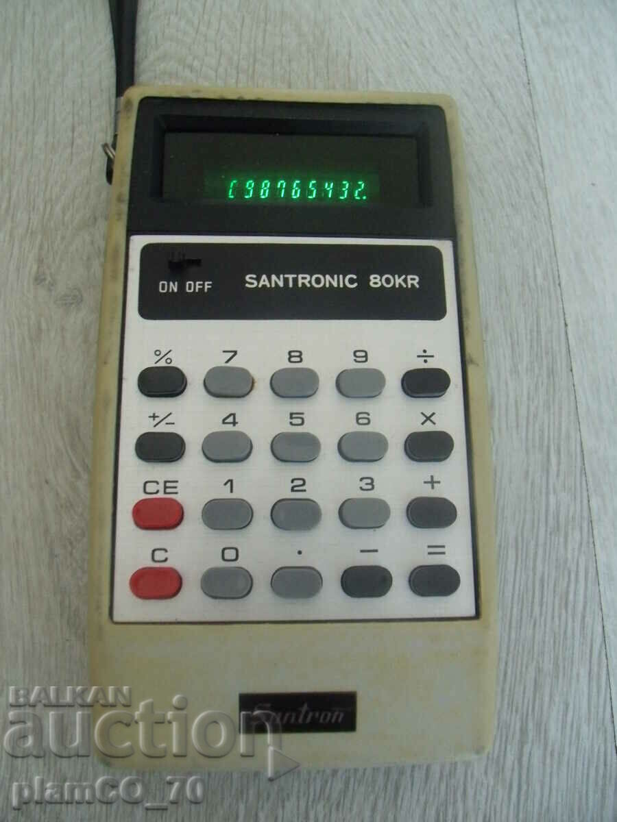 #*6368 old calculator - Santron with price 20.00 BGN | € 10.23