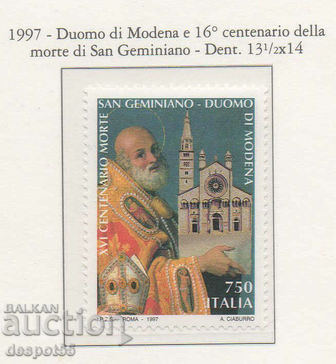 1997. Italy. 1600th anniversary of the death of St. Geminiano.