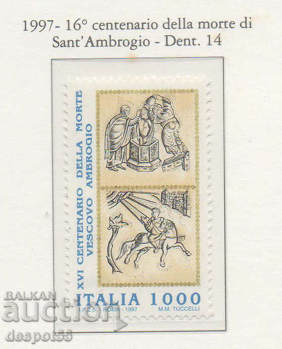 1997. Ιταλία. Τα 1600 χρόνια από τον θάνατο του Αγ. Αμβρόγιο.