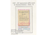 1997. Italia. 60 de ani de la moartea lui Antonio Gramsci.