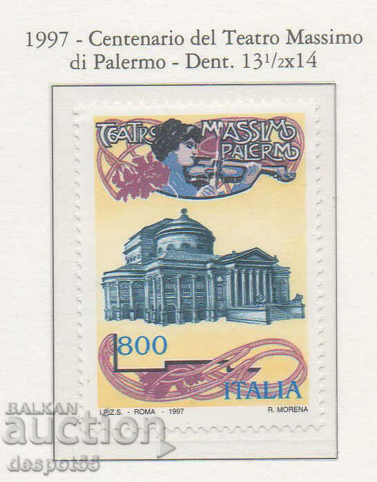 1997. Italia. 100 de ani de la Teatrul Massimo din Palermo.