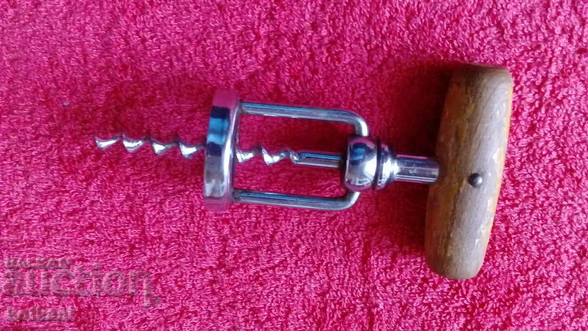 Old Social Corkscrew Wood and Metal GDR Germany DREKO - 5 Old Social Corkscrew Wood and Metal GDR Germany DREKO - 5