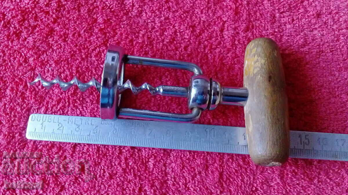 Old Social Corkscrew Wood and Metal GDR Germany DREKO Old Social Corkscrew Wood and Metal GDR Germany DREKO