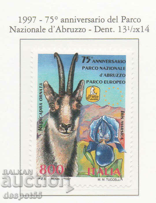 1997. Ιταλία. 75η επέτειος του Εθνικού Πάρκου Abruzzo.