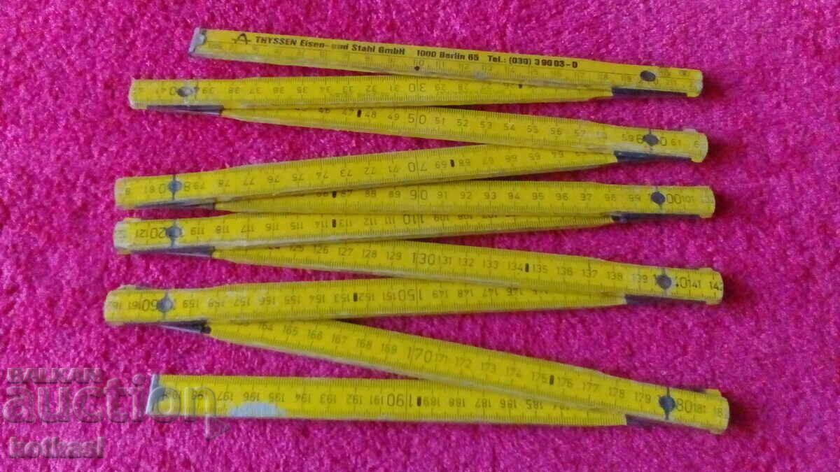 Wooden folding two meters Meter master with price 6.50 BGN | € 3.32