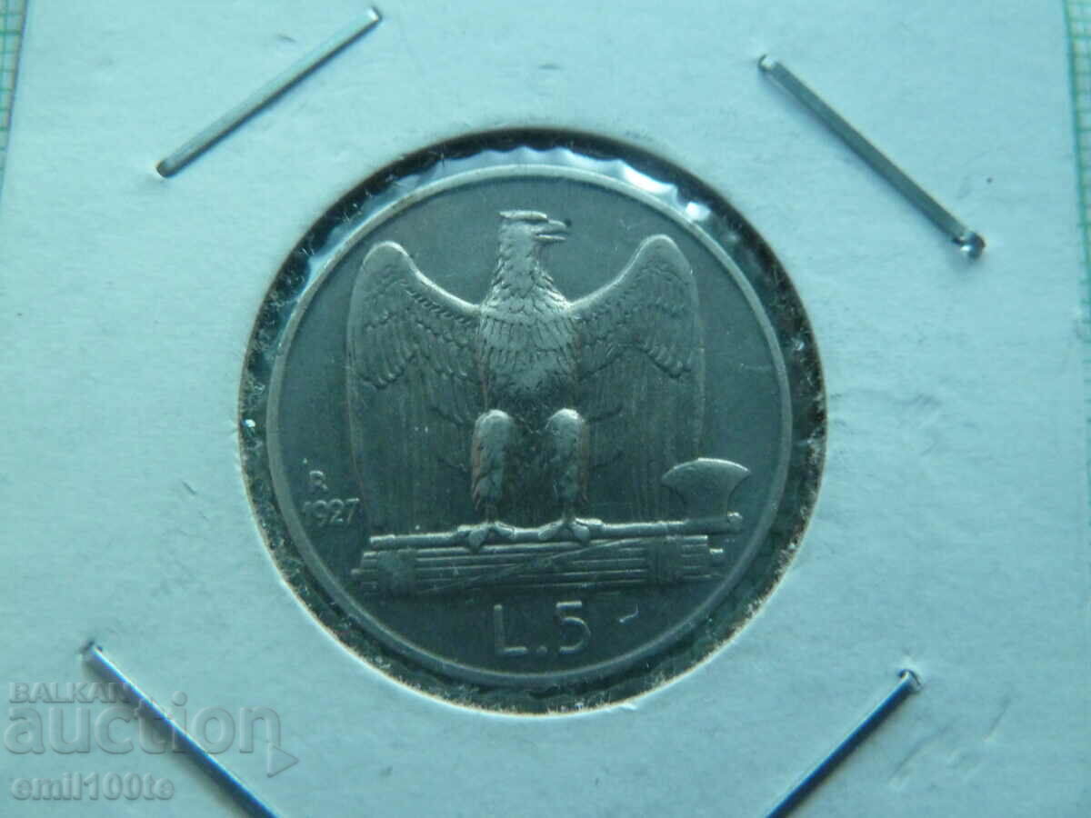 5 Lire 1927 Italy with price 17.00 BGN | € 8.69
