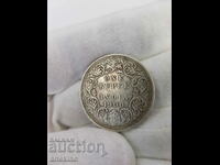 Monedă de argint rară de 1 rupia India-Anglia 1900