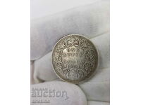 Rare 1 Rupee India-England 1900 Silver Coin